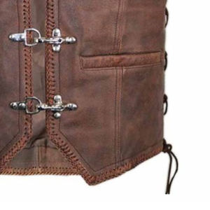 Chaleco de moto transpirable personalizado al por mayor para hombre, chaleco de cuero para moto de buena calidad para hombre - Product Image 5