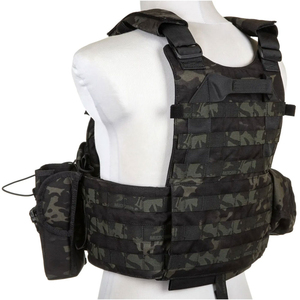 Chaleco Reversible de Lona con Cremallera de Liberación Rápida, Impermeable, Uniforme de Entrenamiento para Exteriores, Estilo Hip Hop, Ajustable y Resistente al Viento - Product Image 6