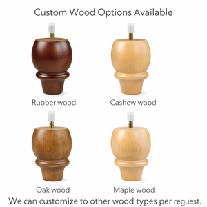 Pieds de meubles en bois massif de qualité supérieure pour canapé, armoire, table, salon, chambre à coucher, décoratifs, taille personnalisée, OEM ODM - Product Image 3