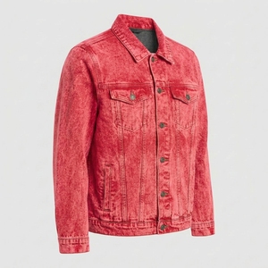 Chaqueta de Mezclilla para Mujer, Transpirable, con Forro de Lana y Lino, Cierre de Botones, Manga Larga, Diseño Moderno, Talla XL, Fabricada para Otoño/Invierno - Product Image 1