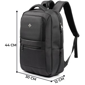 Minimalist Oxford Laptop <b>Backpack</b> With Zipper Closure Water Resistant 20-39L Capacity Unisex Shoulder Straps Softback Design - Product Image 2