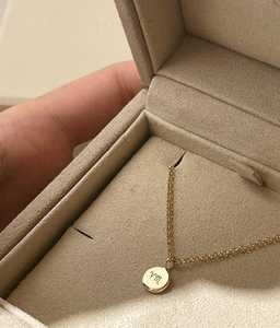 Colliers pendentifs étoile à facettes, diamant de laboratoire taille ronde, fermoir mousqueton, chaîne minimaliste de 17 pouces, 2,7 mm, or massif 14K 18K - Product Image 2