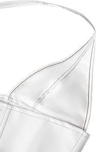 Top Corto de Piel Sintética para Mujer, Estilo Clubwear, con Logotipo Personalizado de Fábrica, Sin Mangas, Ajustado - Product Image 6