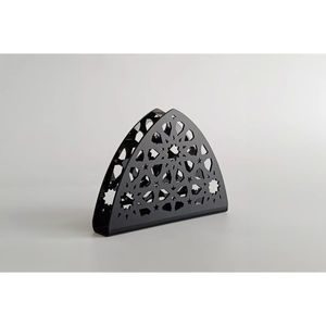 Porte-serviettes moderne en métal noir, distributeur de mouchoirs décoratif en fer pour cuisine et table à manger, design unique, support de mouchoirs de table - Product Image 1