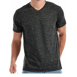Camiseta de Manga Corta para Hombre, Estilo Básico, Color Sólido, Prenda Superior de Media Manga, Cuello Redondo - Product Image 4