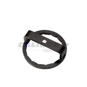 Clé à douille pour filtre à huile en aluminium TAIWAN CALIBRE 3/8\" x 16 cannelures noire pour BMW et Volvo - Product Image 1