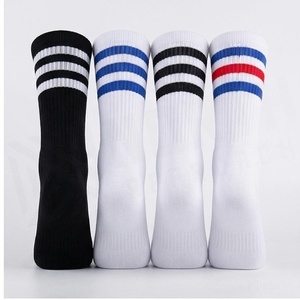Crew <b>Socks</b> Geometric Pattern Blue <b>Breathable</b> Running <b>Socks</b> for Adults Spring Season - Product Image 2