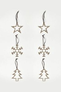 Wholesale Price Hammered Silver Star Hanging Ornament Rustic Christmas Tree <b>Decor</b> Holiday Accent Gift - Product Image 4