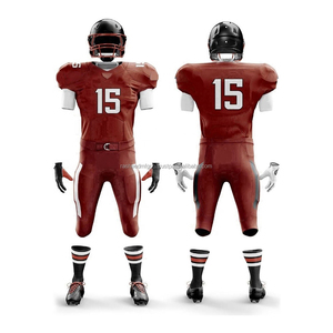 2025 personnalisé Football américain vêtements de sport uniforme ensemble complet brodé nom d'équipe Sublimation impression tissu OEM ODM - Product Image 3