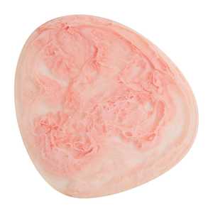 Assiette à salade en résine effet marbre Aqua Swirl, élégante corbeille à fruits, plateau de vanité pour la maison, plat durable pour bijoux et parfums - Product Image 1