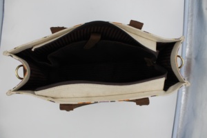 Bolsos de Mano Aztecas de Lujo para Mujer, Bolso Tote Informal de Diseñador, Bolsos de Viaje Grandes, Forro de Algodón Orgánico, Cadenas con Cremallera, Personalizables - Product Image 6