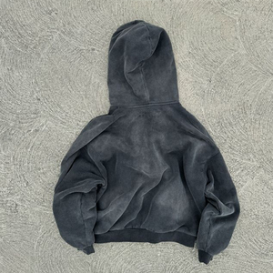 Nouveau style 2026 – Sweat-shirt unisexe oversize à capuche zippé en polaire rose uni, coupe courte, décontracté, pour l'automne, marque privée - Product Image 6
