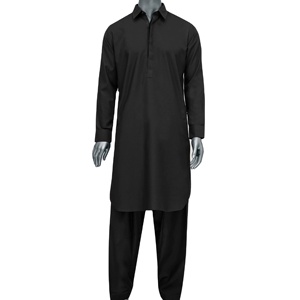 Wholesale Customized Solid Color Breathable <b>Pakistani</b> Men Shalwar Kameez 2026 High Quality Custom Made Kameez Salwar For Males - Product Image 1