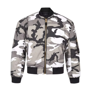 Veste bomber personnalisable en tissu corduroy coupe-vent avec logo sur le devant pour homme - Product Image 6