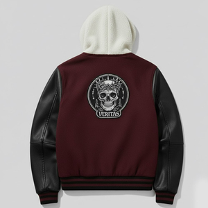 Chenille Embroidered Men Varsity Winter Jacket New Arrival Leather Sleeves Baseball Letterman Varsity Jacket For <b>Boys</b> - Product Image 2