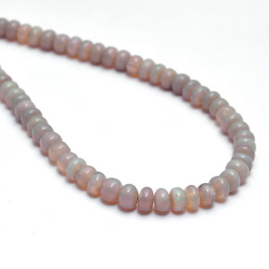 AAA+ Opal 5mm Smooth Rondelle Loose Beads Natural Australian Opal Semi Precious Gemstone Loose Beads For Jewelry Making Supplies - Product Image 1