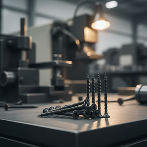 PDC Model 9 9-Inch Class 8.8 Drywall Screw-Carbon Steel/Stainless Steel Black/Grey Phosphate Coated Standard Thread Drill Point - Product Image 1