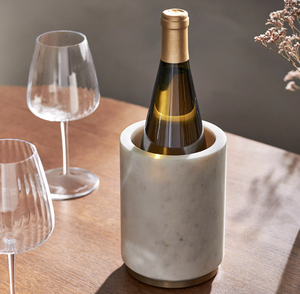 Seau à glace en marbre de qualité supérieure, refroidisseur à vin en marbre premium, capacité 3L, idéal pour les fêtes - Product Image 6