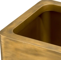 Jardinière design faite à la main en métal et fer à motif carré, jardinière décorative classique et élégante, vente en gros à chaud