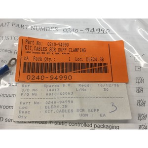 Kit AMAT 0240-94990, Cables SCR Supp Clamping - Equipo y Piezas de Semiconductores de Confianza de Marca Global - Product Image 3