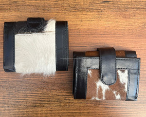 Vente en gros Nouveau portefeuille à trois volets en cuir de vachette au design luxueux Porte-cartes en cuir véritable grande capacité de haute qualité pour femmes - Product Image 4