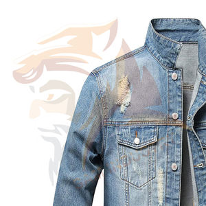 Chaquetas Vaqueras de Moda para Hombre al por Mayor, Chaquetas de Mezclilla para Uso en Exteriores, Chaquetas Vaqueras para Hombre en Venta en Línea - Product Image 4