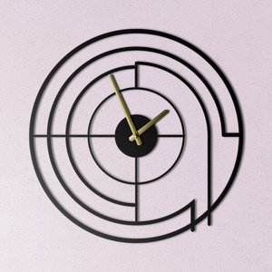 Minimalist Metal Mechanical <b>Wall</b> <b>Clock</b> with Silent Hourly <b>Chime</b>-Contemporary Creative Statement Home Decor for Living Room - Product Image 4