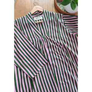 ชุดเดรสลำลองลายทาง Quince Life Blush and Bloom ไซส์ XS-M - Product Image 3