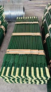 Poste en T de Acero Americano Galvanizado o Poste en T Tachonado Verde para Cercas de Granja y Jardín - Product Image 5