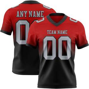 Camiseta de Fútbol Roja con Malla Gris y Negra, Auténtica, a la Moda, Diseñada para un Rendimiento Óptimo, Comodidad y un Estilo Deportivo Atrevido - Product Image 1