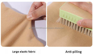 Sweats à capuche unisexes en coton 100% poids lourd, broderie personnalisée du logo, hommes, 38 g/m², épais, en molleton français surdimensionné - Product Image 4