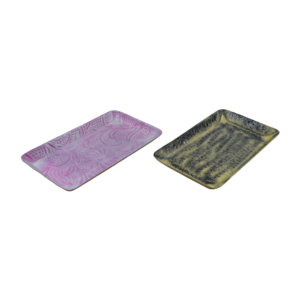 Bandeja de Servicio de Plata de Alta Calidad Hecha a Mano con Acabado Plateado y Asa, Fabricante de Bandejas de Servicio de Metal con Acabado Bronce - Product Image 2