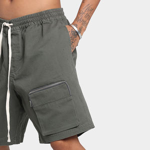 Men's Trendy Brand Summer <b>Work</b> Shorts 100% Polyester Woven Ice Silk Mid Waist Casual Pants Big Pocket <b>Cargo</b> Design Quick Dry - Product Image 2