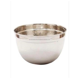 Elégant bol de service rond en acier inoxydable dernier design parfait pour une grande cuisine élégante et une table à manger - Product Image 1