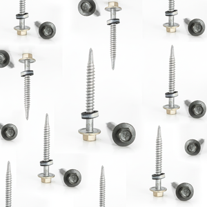 Tornillo Autoperforante de Cabeza Hexagonal Modelo PDC 12, Acero al Carbono Clase 4.8 y 6.8, Chapado en Zinc/Galvanizado, Rosca Gruesa, en Pulgadas - Product Image 1