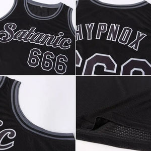 Maillot de basketball personnalisé en polyester à séchage rapide et respirant, col en V, vierge et réversible, pour uniforme d'équipe et entraînement, vente en gros - Product Image 5