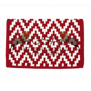 Couvertures de selle western surdimensionnées 100% laine de Nouvelle-Zélande 34X42, personnalisables, pour l'équitation sportive et les compétitions. - Product Image 2