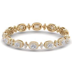 REYES สร้อยข้อมือเทนนิสโมอิสซาไนต์ทองคำแท้ 14K ได้รับการรับรองจาก GRA สินค้าขายดี ของขวัญวันครบรอบสุดหรู เครื่องประดับชั้นดีสำหรับผู้หญิง - Product Image 5