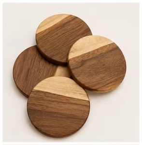 Premium Wooden Coasters Set Decorative <b>Table</b> <b>Protectors</b> for Mugs Cups Wine Glasses Restaurant Hotel Bar Dining - Product Image 3