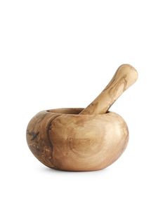Premium Wooden Mortar And Pestle Set Handmade Solid Wood Spice <b>Grinder</b> For Kitchen <b>Herbs</b> And Masala Preparation - Product Image 2