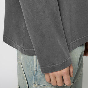 Men's Streetwear Manufacturer t <b>Shirt</b> Double Layer <b>Shirt</b> for Men Wholesale Cotton Tshirts Loose Fit Layered Long Sleeve Tees - Product Image 4