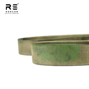 Sangles élastiques extensibles en polyester A-TACS-FG bandes élastiques imprimées camouflage boisé pour sac tactique et sac à dos - Product Image 6