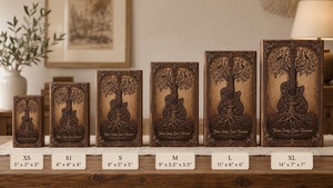 Personalized American Style Wooden Urn for Ashes Adult Engraved Guitar Tree <b>Memorial</b> Eco-Friendly Urn <b>Box</b> for Baby & PET - Product Image 3