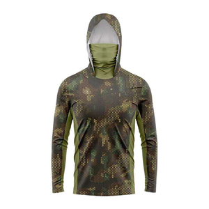 เสื้อคลุมมีฮู้ดป้องกันแสงแดด UPF 50+ แขนยาว แห้งเร็ว น้ำหนักเบา เหมาะสำหรับตกปลา - Product Image 6