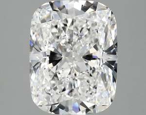 เพชร CVD ที่ได้รับการรับรองจาก IGI สำหรับแหวนหมั้น ทองคำแท้ 14K 18K สี D ความสะอาด VS1 น้ำหนัก 2 กะรัต รูปทรงยาวแบบคุชชั่น เครื่องประดับเพชร - Product Image 1