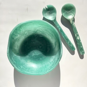 Tazón de Resina Pulida Ecológico para Ensaladas, Nuevo Diseño para Vajilla Hecha a Mano para el Hogar y Jardín, Personalizable - Product Image 6