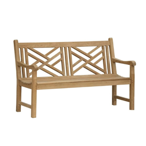 Wooden <b>2</b> <b>Seater</b> Patio <b>Bench</b> Traditional Design Durable Outdoor Furniture Cross Back <b>Garden</b> <b>Bench</b> - Product Image 6