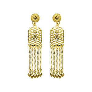 Conjunto de Joyería Nupcial Larga Estilo Dubái al por Mayor, Chapado en Oro de 14K, 18K, 24K, Diseño Turco Tradicional, Conjunto de Joyería de Moda - Product Image 4