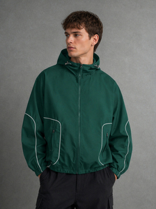 Veste coupe-vent imperméable pour homme avec capuche, respirante, légère, pour la randonnée en plein air, vestes coupe-vent personnalisées - Product Image 3