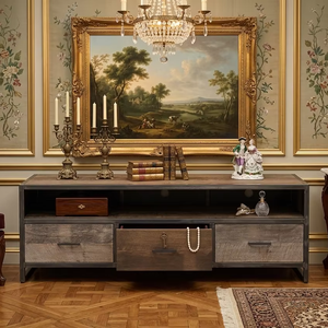 Consola para TV Alben con Puerta Corredera de Ratán, Estilo Escandinavo, Acabado Natural Ecológico para Sala de Estar, Dormitorio o Resort - Product Image 3